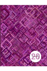 2020 Weekly Planner - Dot Grid - Purple Squares