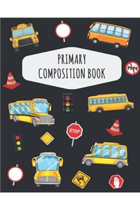 School Bus Primary Composition Book
