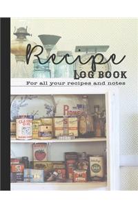 Recipe Log Book