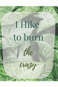 I Hike to burn the crazy