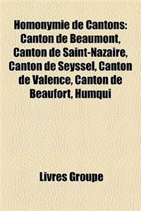 Homonymie de Cantons