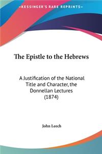 The Epistle to the Hebrews