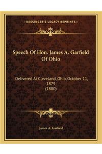 Speech of Hon. James A. Garfield of Ohio