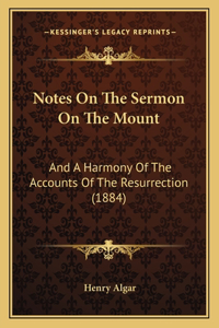 Notes On The Sermon On The Mount