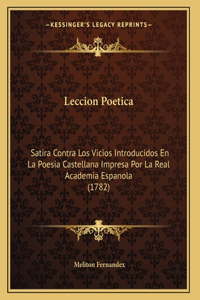 Leccion Poetica