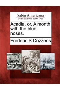 Acadia, Or, a Month with the Blue Noses.