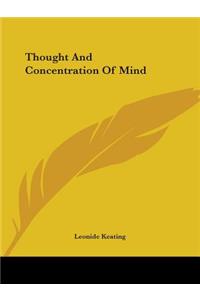 Thought and Concentration of Mind