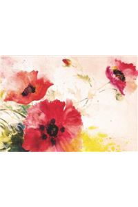 Note Card Watercolor Poppies