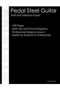 Pedal Steel Guitar - Staff and Tablature Paper