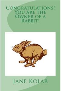 Congratulations! You Are the Owner of a Rabbit!: A Rabbit Care Manual