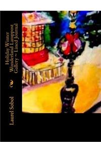 Holiday Winter Wonderland Lamppost Gallery Lined Journal