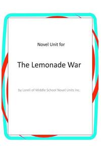 Novel Unit for The Lemonade War