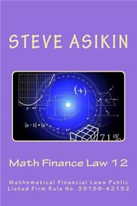 Math Finance Law 12