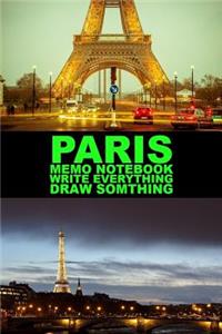 Paris Memo Notebook Write Everything Draw Something