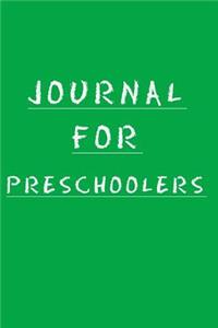 Journal For Preschoolers