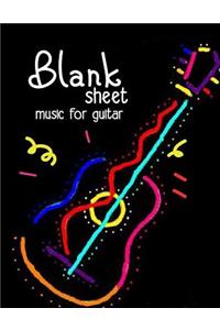 Blank Sheet Music For Guitar