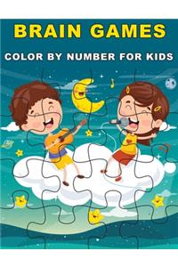 Brain Games Color by Number for Kids