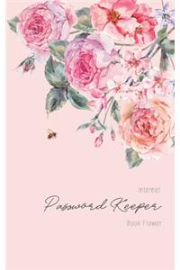 Internet Password Keeper Book Flower