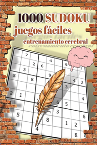 1000 Juegos fáciles SUDOKU entrenamiento cerebral