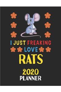 I Just Freaking Love Rats 2020 Planner