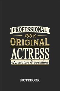 Professional Original Actress Notebook of Passion and Vocation