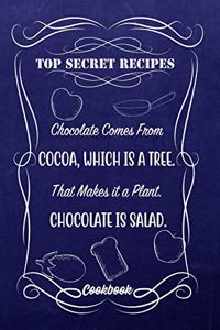 Top Secret Recipes Chocolate Comes From Cocoa, Which Is A Tree. That Makes It A Plant. Chocolate Is Salad