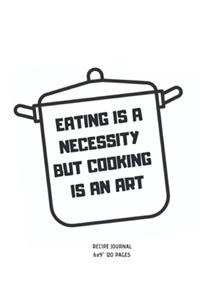 Eating Is a Necessity But Cooking Is an Art