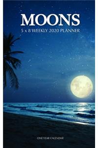 Moons 5 x 8 Weekly 2020 Planner