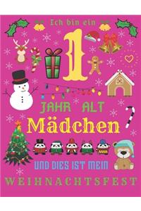 Ich bin ein 1 Jahr alt Mädchen und dies ist mein Weihnachtsfest
