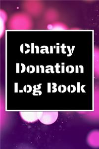 Charity Donation Log Book