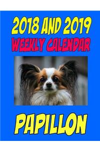 2018 and 2019 Weekly Calendar Papillon