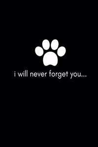 I Will Never Forget You