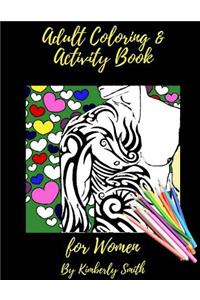 Adult Coloring & Activity Book for Women