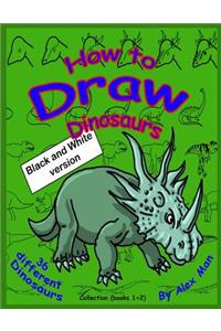 How to Draw Dinosaurs - Collection (book 1+2)