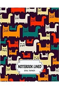 Notebook Lined Cat Pattern: Notebook Journal Diary