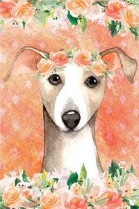 Journal Notebook For Dog Lovers Italian Greyhound In Flowers 5