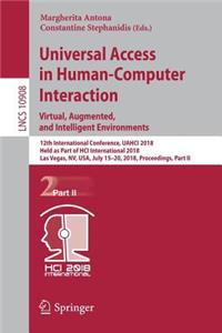 Universal Access in Human-Computer Interaction. Virtual, Augmented, and Intelligent Environments