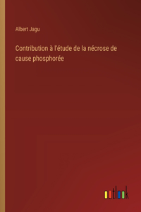 Contribution à l'étude de la nécrose de cause phosphorée