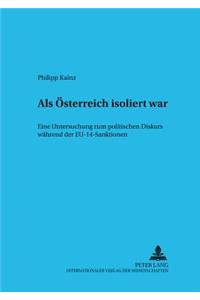 ALS Oesterreich Isoliert War