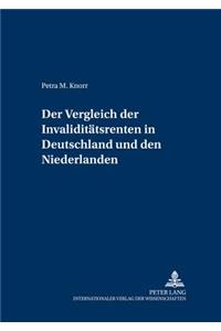 Der Vergleich Der Invaliditaetsrenten in Deutschland Und Den Niederlanden