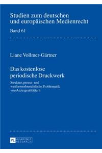 kostenlose periodische Druckwerk