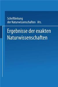 Ergebnisse Der Exakten Naturwissenschaften