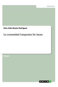 comunidad Campesina De Sayan