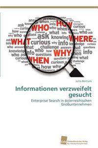 Informationen verzweifelt gesucht