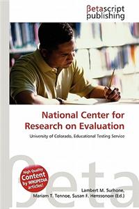 National Center for Research on Evaluation