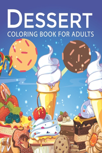 Dessert Coloring book for Adults