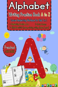 Alphabet writing practice book A to Z