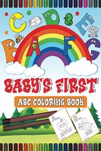 Baby's First abc coloring book