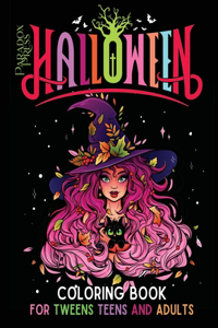 Halloween Coloring Book For Tweens Teens And Adults