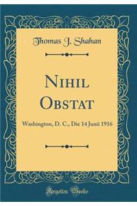 Nihil Obstat